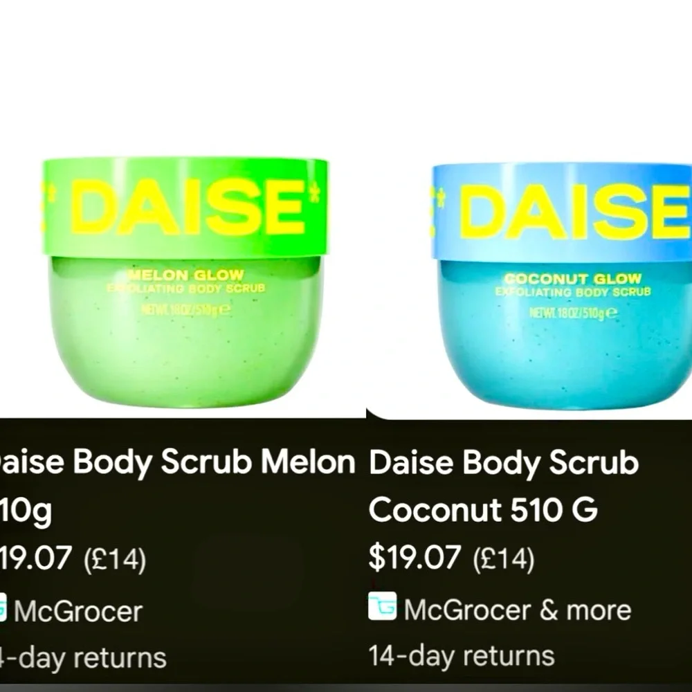 DAISE Exfoliating Body Scrub in Coconut Glow